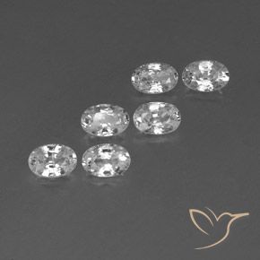 Shop natural 4.32ct Blanc Zircon gems, ovale, from Cambodge at GemSelect. In stock, global shipping!