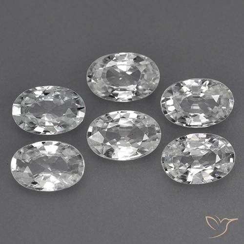 Shop natural 3.97ct Blanc Zircon gems, ovale, from Cambodge at GemSelect. In stock, global shipping!