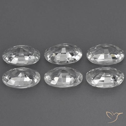 Shop natural 3.97ct Blanc Zircon gems, ovale, from Cambodge at GemSelect. In stock, global shipping!