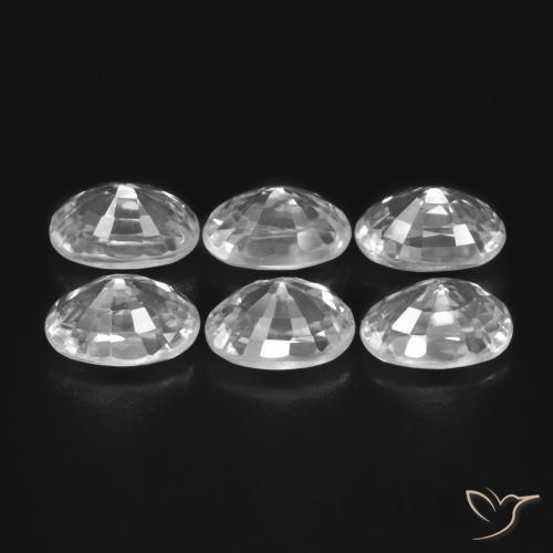 Shop natural 5.24ct Blanc Zircon gems, ovale, from Cambodge at GemSelect. In stock, global shipping!