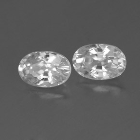 Achetez naturel 1,62ct blanc zircon gems, coupe ovale, en provenance cambodge chez gemselect. en stock, livraison internationale!