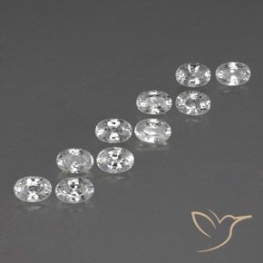 Shop natural 8.09ct Blanc Zircon gems, ovale, from Cambodge at GemSelect. In stock, global shipping!