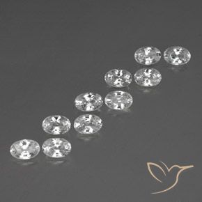 Shop natural 7.64ct Blanc Zircon gems, ovale, from Cambodge at GemSelect. In stock, global shipping!