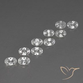 Shop natural 8.15ct Blanc Zircon gems, ovale, from Cambodge at GemSelect. In stock, global shipping!