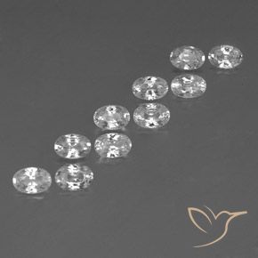 Shop natural 7.51ct Blanc Zircon gems, ovale, from Cambodge at GemSelect. In stock, global shipping!