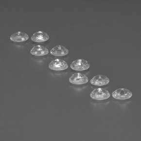 Achetez naturel 8,50ct blanc zircon gems, coupe ovale, en provenance cambodge chez gemselect. en stock, livraison internationale!