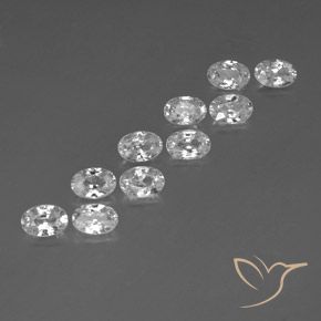 Shop natural 7.27ct Blanc Zircon gems, ovale, from Cambodge at GemSelect. In stock, global shipping!