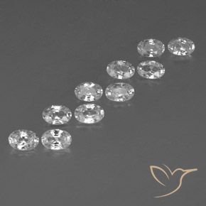 Shop natural 7.33ct Blanc Zircon gems, ovale, from Cambodge at GemSelect. In stock, global shipping!