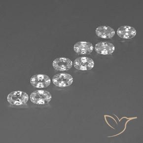 Shop natural 7.51ct Blanc Zircon gems, ovale, from Cambodge at GemSelect. In stock, global shipping!