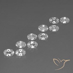 Shop natural 7.21ct Blanc Zircon gems, ovale, from Cambodge at GemSelect. In stock, global shipping!