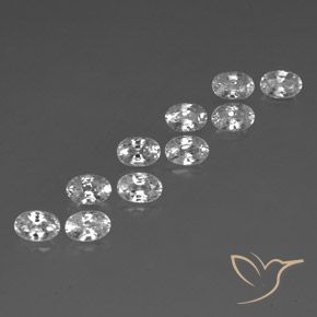 Shop natural 7.90ct Blanc Zircon gems, ovale, from Cambodge at GemSelect. In stock, global shipping!