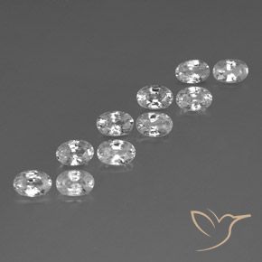 Shop natural 7.39ct Blanc Zircon gems, ovale, from Cambodge at GemSelect. In stock, global shipping!