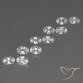 Shop natural 8.14ct Blanc Zircon gems, ovale, from Cambodge at GemSelect. In stock, global shipping!