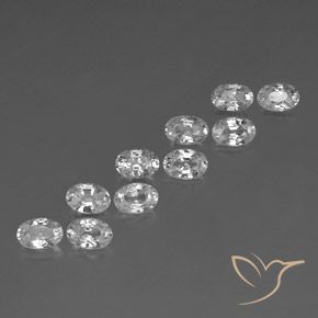 Shop natural 7.41ct Blanc Zircon gems, ovale, from Cambodge at GemSelect. In stock, global shipping!
