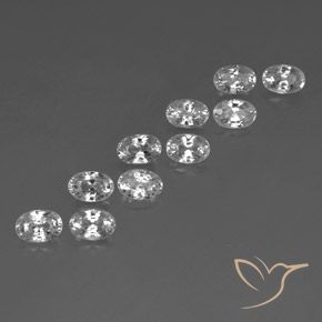 Shop natural 8.09ct Blanc Zircon gems, ovale, from Cambodge at GemSelect. In stock, global shipping!