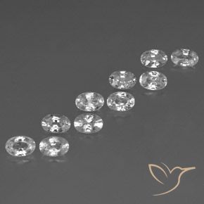 Shop natural 7.76ct Blanc Zircon gems, ovale, from Cambodge at GemSelect. In stock, global shipping!
