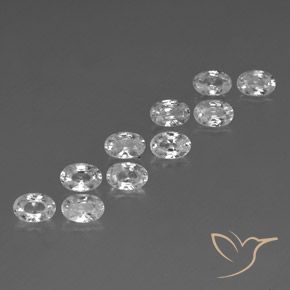 Shop natural 7.58ct Blanc Zircon gems, ovale, from Cambodge at GemSelect. In stock, global shipping!