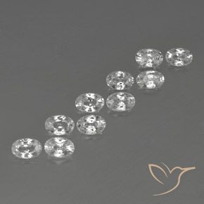 Shop natural 7.54ct Blanc Zircon gems, ovale, from Cambodge at GemSelect. In stock, global shipping!