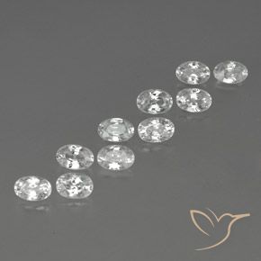 Shop natural 7.85ct Blanc Zircon gems, ovale, from Cambodge at GemSelect. In stock, global shipping!