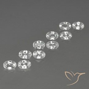 Shop natural 7.91ct Blanc Zircon gems, ovale, from Cambodge at GemSelect. In stock, global shipping!