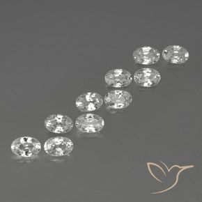 Shop natural 6.93ct Blanc Zircon gems, ovale, from Cambodge at GemSelect. In stock, global shipping!