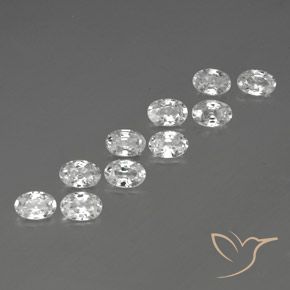 Shop natural 6.93ct Blanc Zircon gems, ovale, from Cambodge at GemSelect. In stock, global shipping!