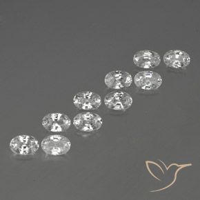 Shop natural 7.54ct Blanc Zircon gems, ovale, from Cambodge at GemSelect. In stock, global shipping!