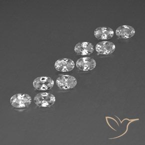 Shop natural 7.65ct Blanc Zircon gems, ovale, from Cambodge at GemSelect. In stock, global shipping!