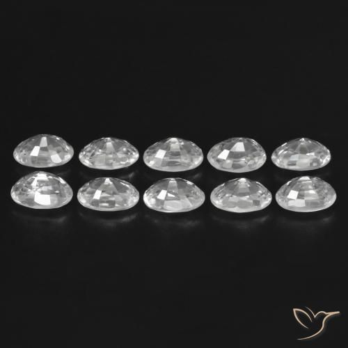 Shop natural 8.06ct Blanc Zircon gems, ovale, from Cambodge at GemSelect. In stock, global shipping!