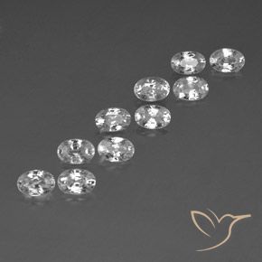 Shop natural 7.80ct Blanc Zircon gems, ovale, from Cambodge at GemSelect. In stock, global shipping!