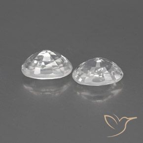 Shop natural 1.75ct Blanc Zircon gems, ovale, from Cambodge at GemSelect. In stock, global shipping!