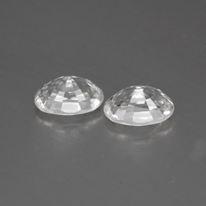 Achetez naturel 1,62ct blanc zircon gems, coupe ovale, en provenance cambodge chez gemselect. en stock, livraison internationale!