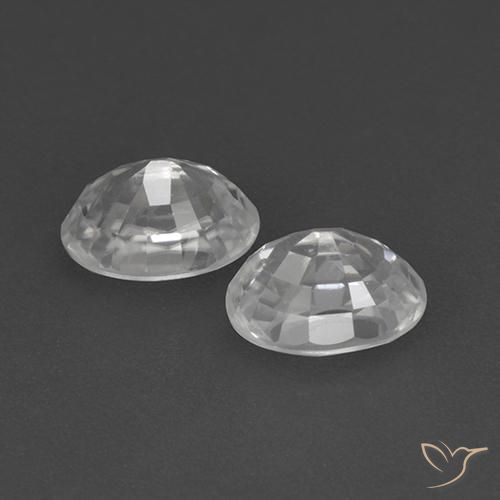 Shop natural 1.76ct Blanc Zircon gems, ovale, from Cambodge at GemSelect. In stock, global shipping!
