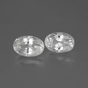 Achetez naturel 1,71ct blanc zircon gems, coupe ovale, en provenance cambodge chez gemselect. en stock, livraison internationale!