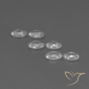 Shop natural 3.75ct Blanc Zircon gems, ovale, from Cambodge at GemSelect. In stock, global shipping!