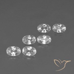 Shop natural 5.04ct Blanc Zircon gems, ovale, from Cambodge at GemSelect. In stock, global shipping!