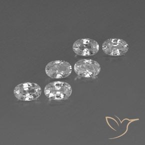 Shop natural 4.39ct Blanc Zircon gems, ovale, from Cambodge at GemSelect. In stock, global shipping!