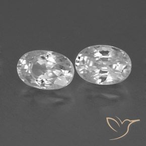 Shop natural 1.76ct Blanc Zircon gems, ovale, from Cambodge at GemSelect. In stock, global shipping!