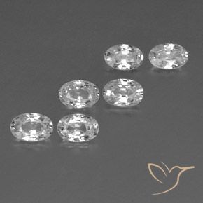 Shop natural 4.32ct Blanc Zircon gems, ovale, from Cambodge at GemSelect. In stock, global shipping!