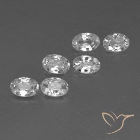 Shop natural 3.90ct Blanc Zircon gems, ovale, from Cambodge at GemSelect. In stock, global shipping!