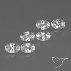 Shop natural 5.32ct Blanc Zircon gems, ovale, from Cambodge at GemSelect. In stock, global shipping!