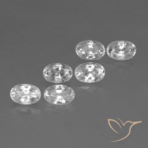 Shop natural 5.35ct Blanc Zircon gems, ovale, from Cambodge at GemSelect. In stock, global shipping!