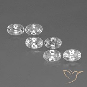 Shop natural 5.35ct Blanc Zircon gems, ovale, from Cambodge at GemSelect. In stock, global shipping!