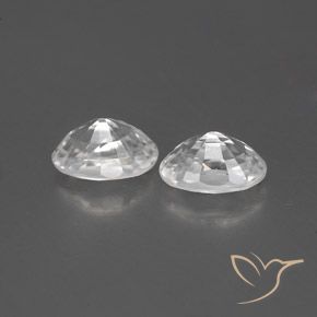 Shop natural 1.63ct Blanc Zircon gems, ovale, from Cambodge at GemSelect. In stock, global shipping!