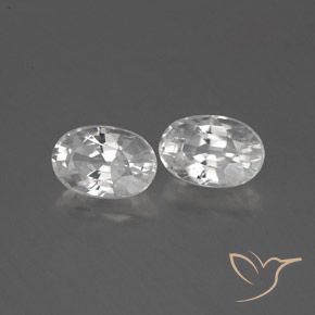 Shop natural 1.64ct Blanc Zircon gems, ovale, from Cambodge at GemSelect. In stock, global shipping!
