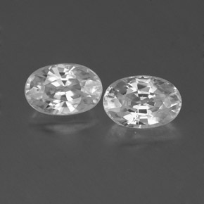 Achetez naturel 1.60ct Blanc Zircon gems, Coupe ovale, En provenance Cambodge chez GemSelect. En stock, livraison internationale!