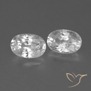 Shop natural 1.65ct Blanc Zircon gems, ovale, from Cambodge at GemSelect. In stock, global shipping!