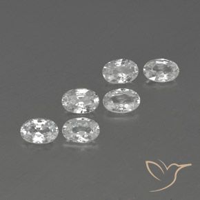 Shop natural 4.12ct Blanc Zircon gems, ovale, from Cambodge at GemSelect. In stock, global shipping!