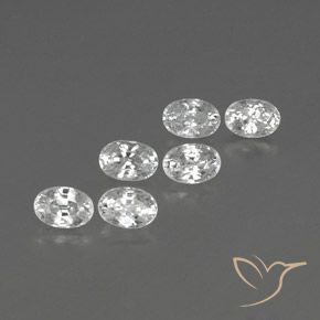 Shop natural 5.12ct Blanc Zircon gems, ovale, from Cambodge at GemSelect. In stock, global shipping!