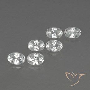 Shop natural 5.12ct Blanc Zircon gems, ovale, from Cambodge at GemSelect. In stock, global shipping!